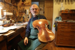 Levitating a violin.  Don't try this at home.